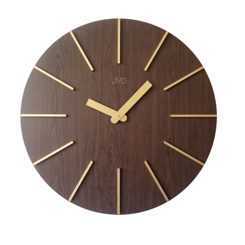 JVD Obrovské designové dřevěné nástěnné hodiny pr. 70cm JVD HC702.1