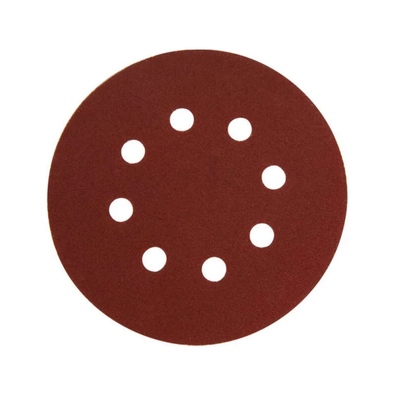 Brúsny papier na suchý zips ⌀125mm s otvormi, P240, 10ks, EXTOL PREMIUM