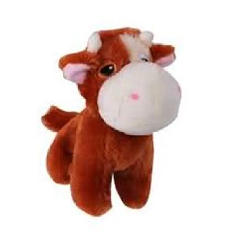 Hračka pes - plyšová kráva pískací 1ks/14cm