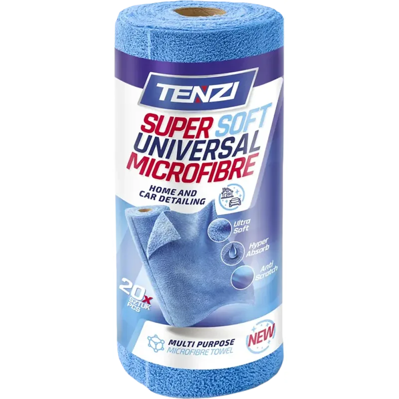 Tenzi TS0019 utierka z mikrovlákna modrá 20 ks 35x35 cm
