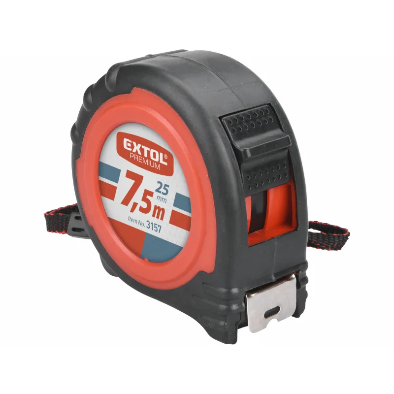 Meter zvinovací, 7,5m, šírka pásu 25mm, EXTOL PREMIUM