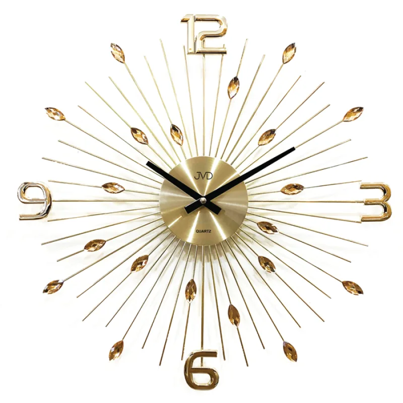 Luxusní moderní kovové nástěnné hodiny JVD HT104.1