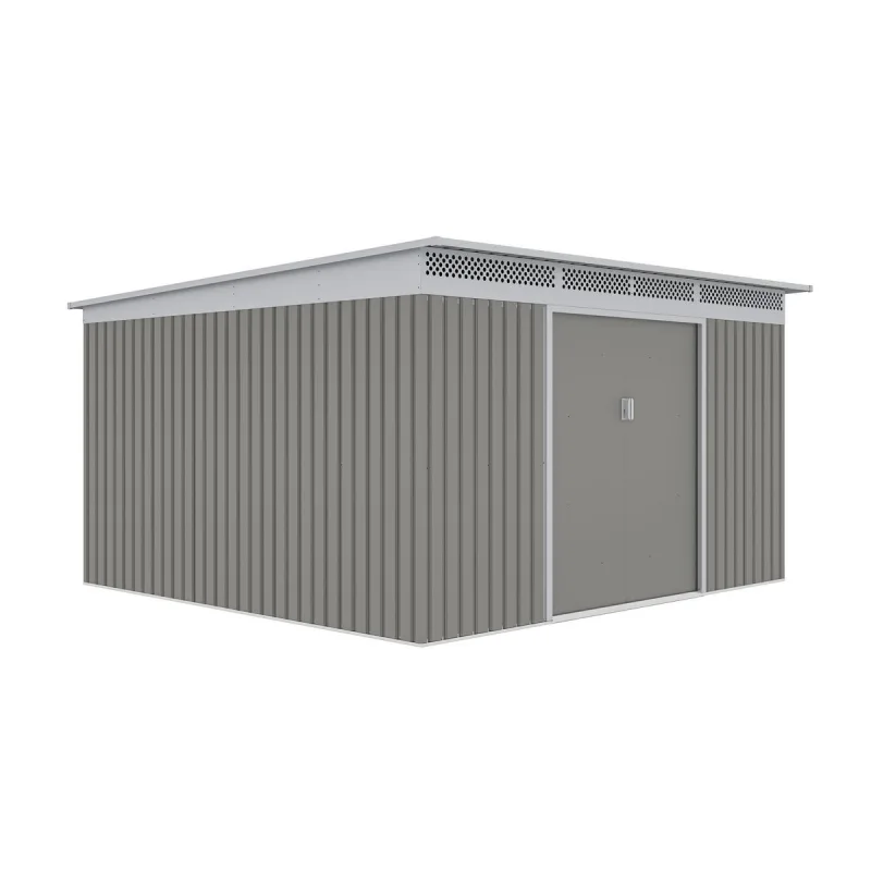 Záhradný domček G21 GRAH 1132 - 340 x 333 cm, metalický šedý
