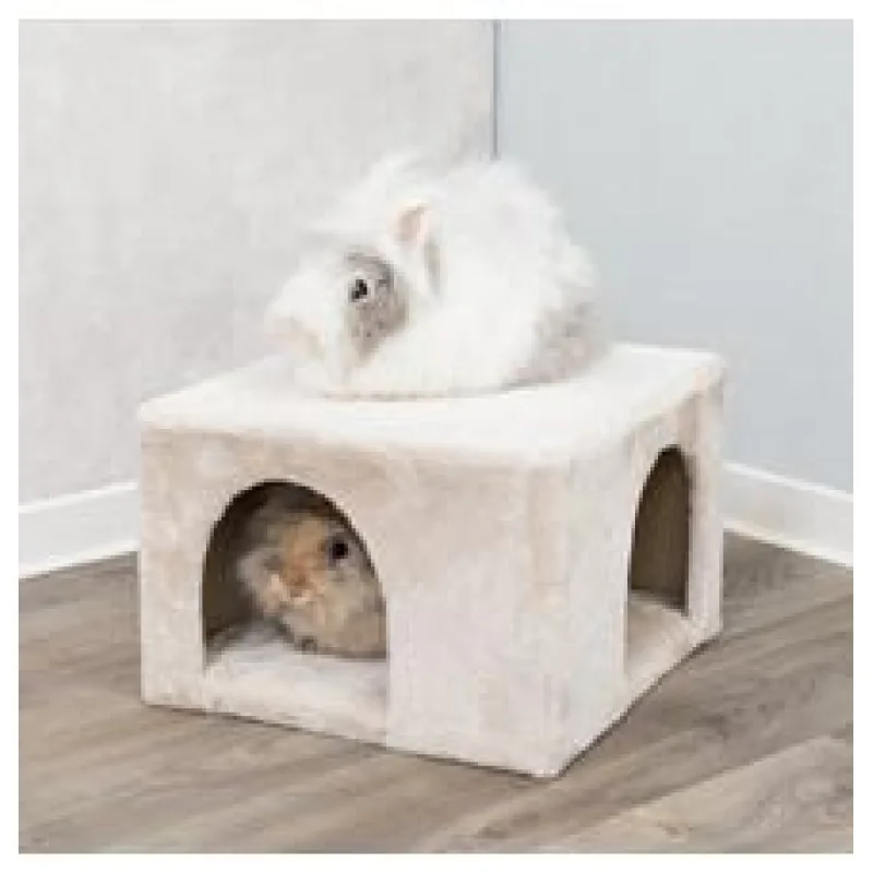 Plyšová jeskyně pro králíky 36 x 25 x 36 cm 1 ks