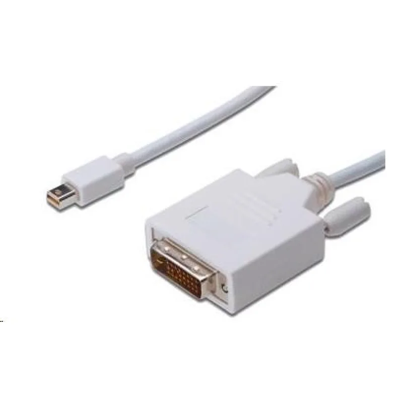 PREMIUMCORD Mini DisplayPort - DVI kábel 2 m, biely kportadmk02-02