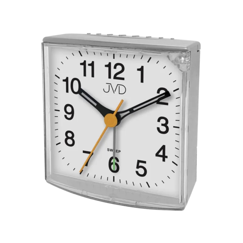 Malý netikajcí tichý přehledný budík JVD SRP002.3
