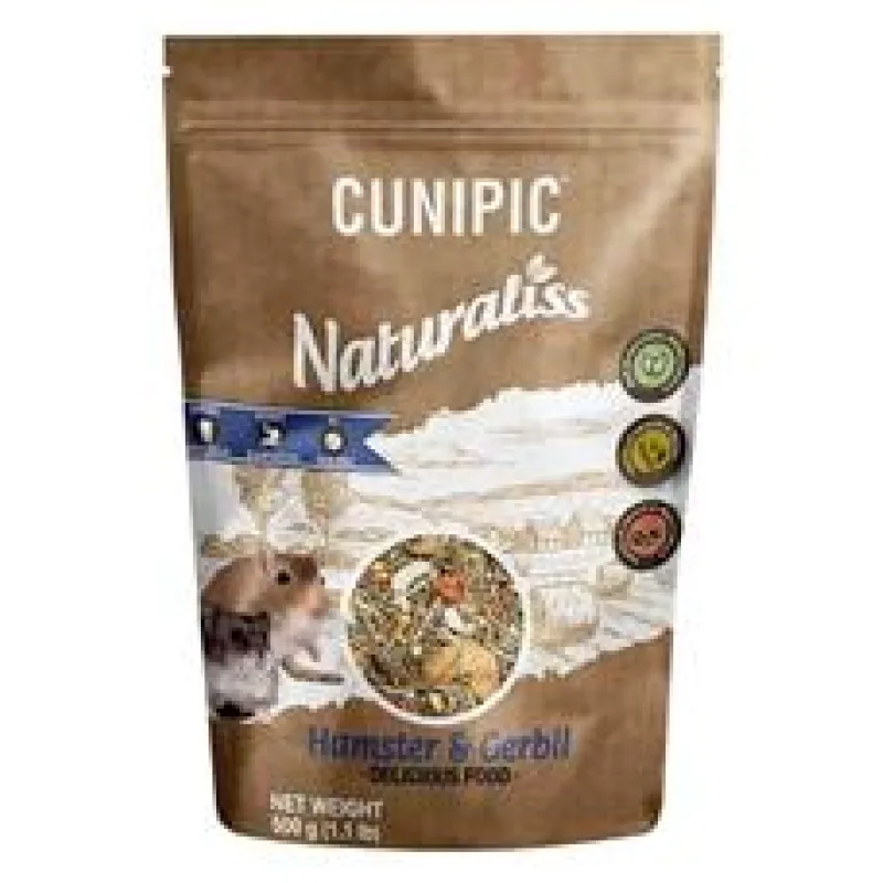 Cunipic Naturaliss Hamster & Gerbil - křeček a pískomil 500 g