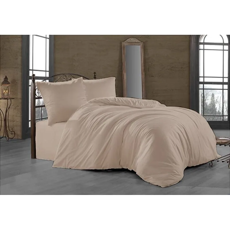 Brotex Obliečky Satén 140x220/70x90cm bežové