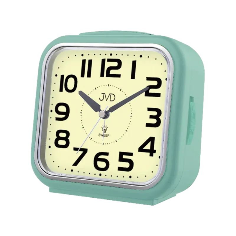 JVD Ručkový netikající tichý budík s luminiscenčním číselníkem JVD SRP2402.2