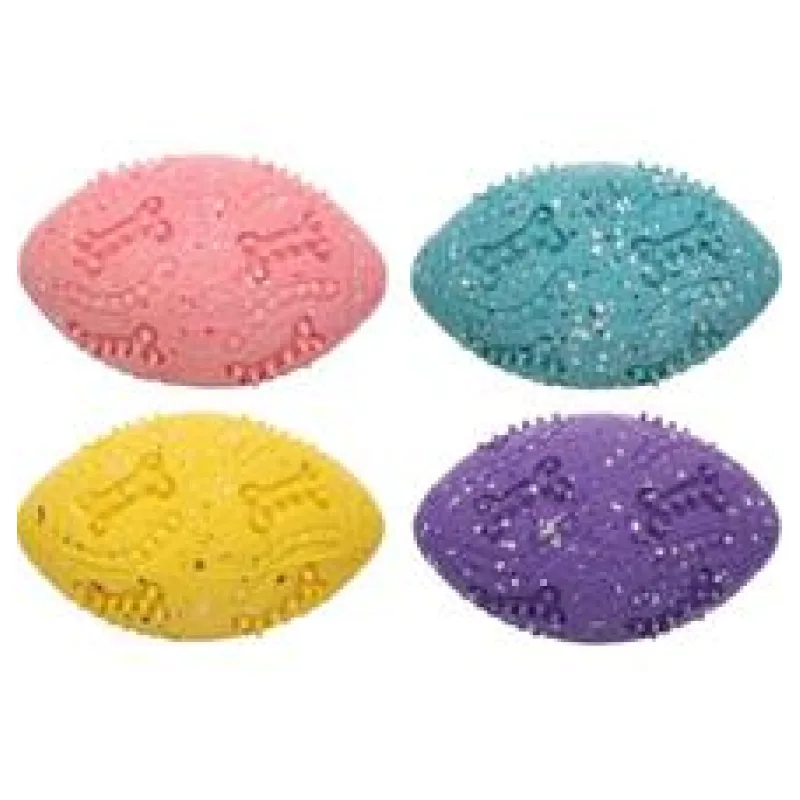 Hračka latex Freckles rugby 8,8cm mix barev Flamingo 1ks/8,8cm