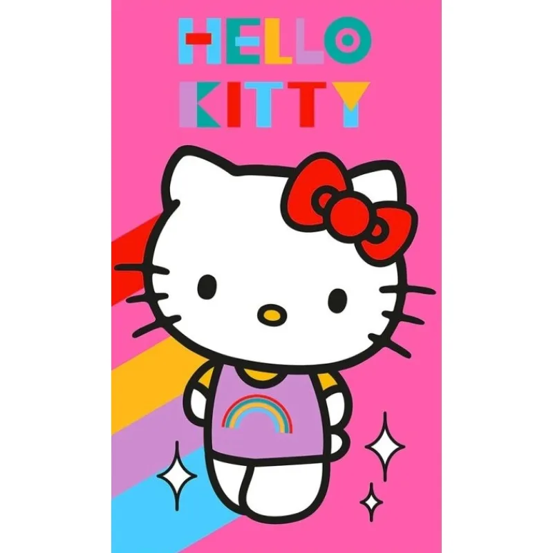 Detský uteráčik Hello Kitty Rainbow 30x50 cm