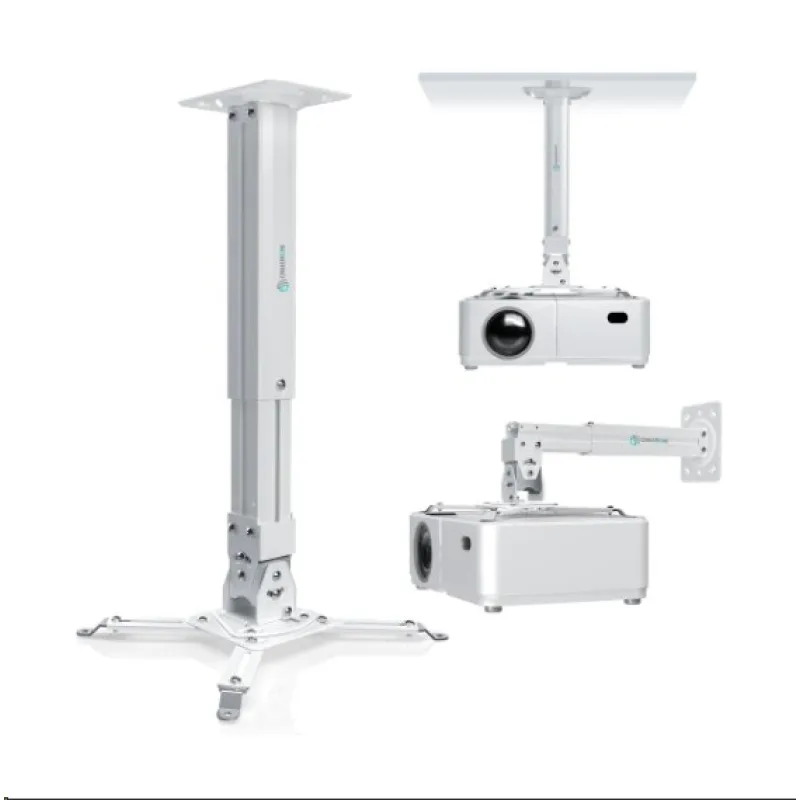 ONKRON Nastaviteľný stropný/nástenny držiak na projektor do 10 kg, biely…