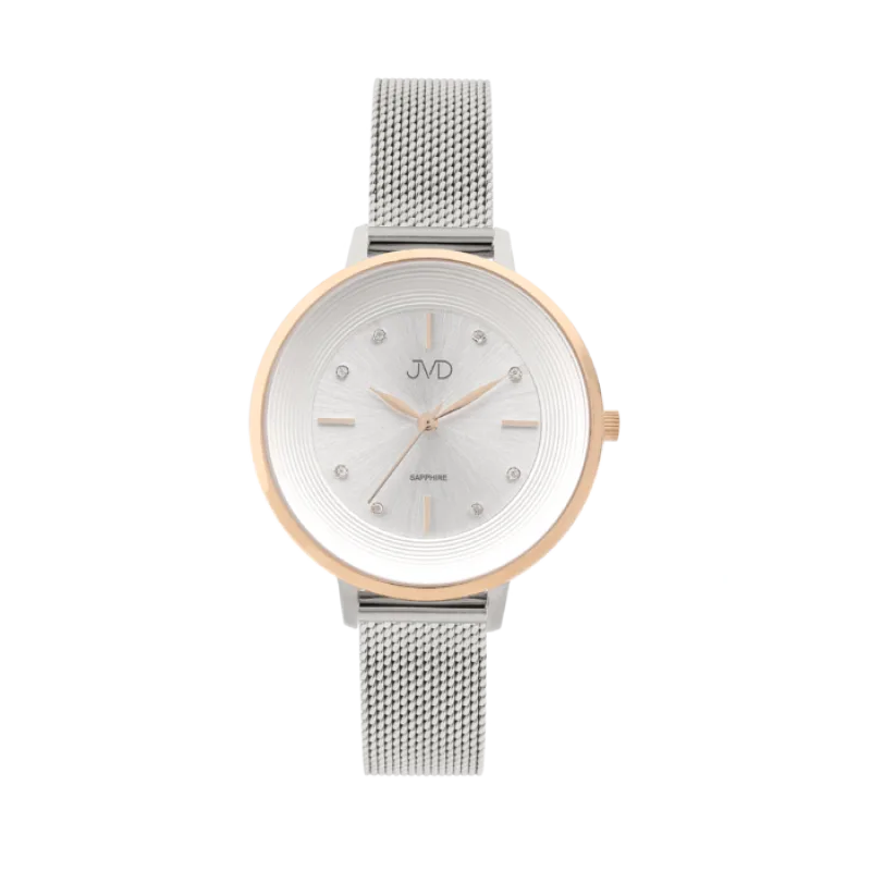 Dámské náramkové ocelové hodinky JVD JG1007.2 se safírovým sklem