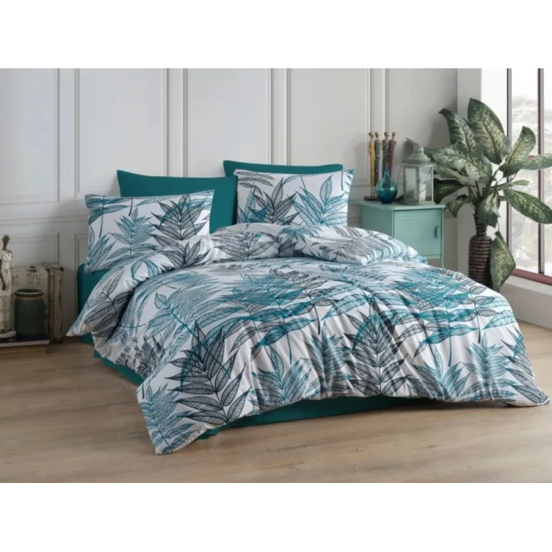 Bavlnené obliečky Deny Blue 140x200/70x90 cm