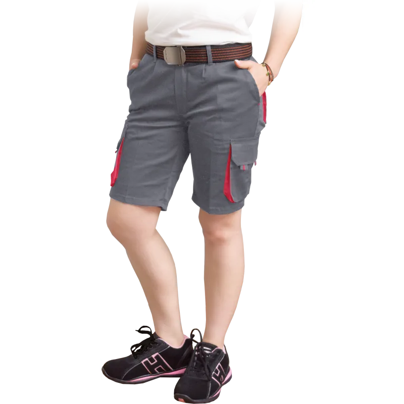 Reis FRAULAND SC dámske kraťasy Grey/Red S-2XL