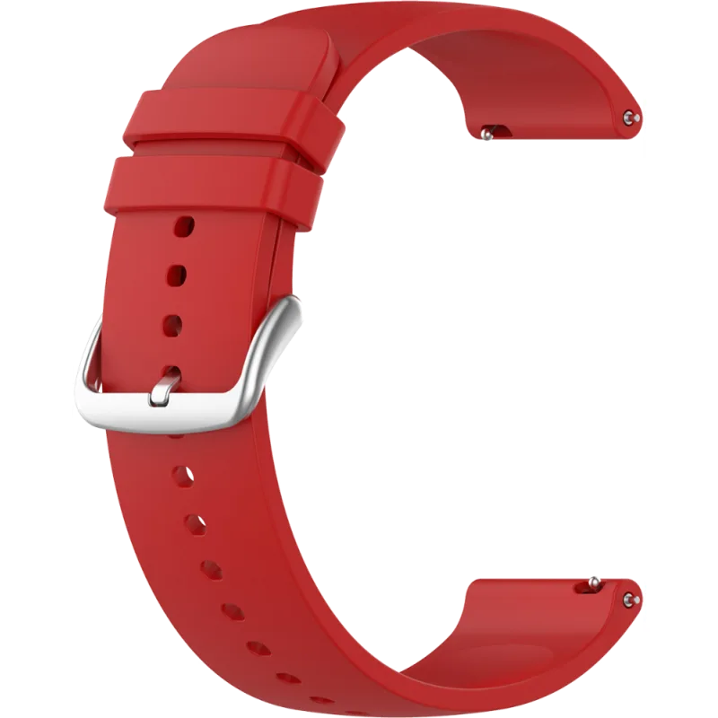LAVVU Červený silikonový řemínek na hodinky - 18 LS00R18
