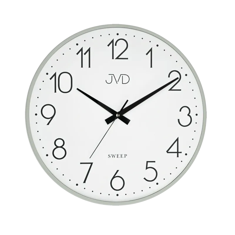 JVD Zelené nástěnné kovové netikající tiché hodiny JVD HK4129.2