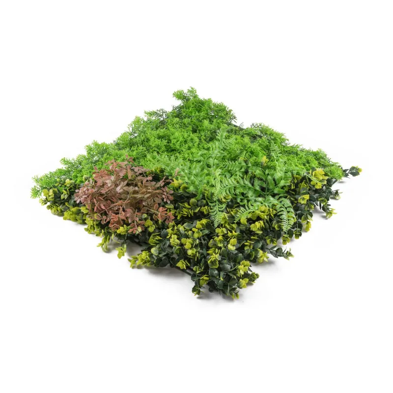 Umelá zelená stena G21 Listo Forest, 50x50 cm