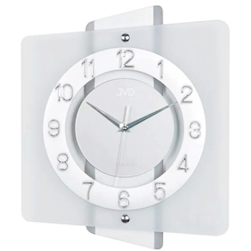 Luxusní skleněné moderní hodiny JVD quartz N20133