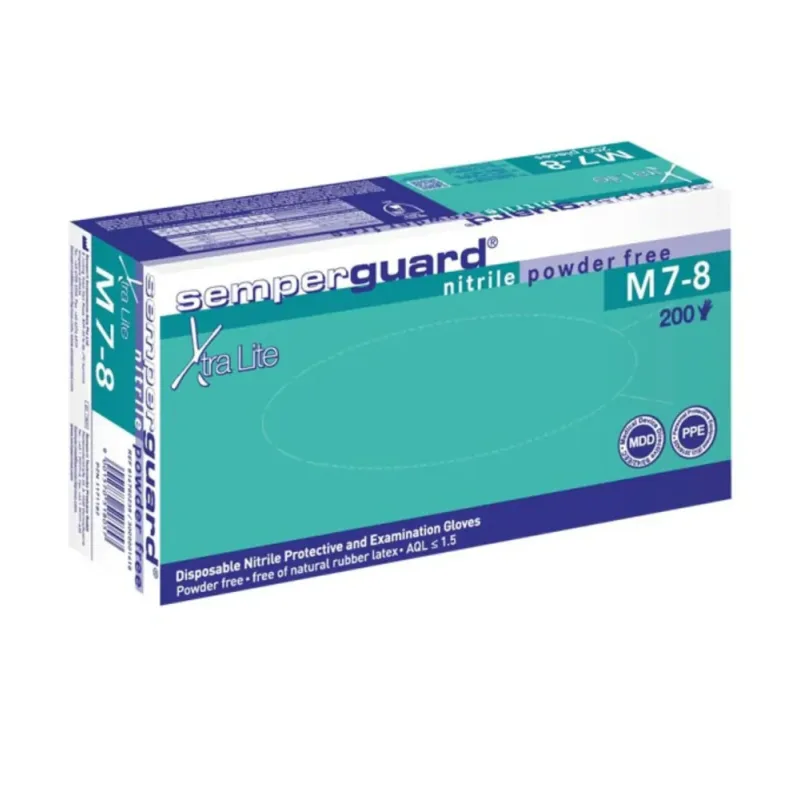 Semper Guard XTRA rukavice bez púdru modrej 200 KS