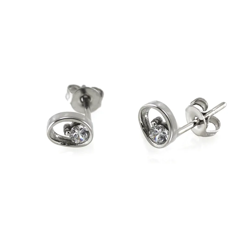 MPM Ocelové náušnice z chirurgické oceli Earrings 7452 - Silver