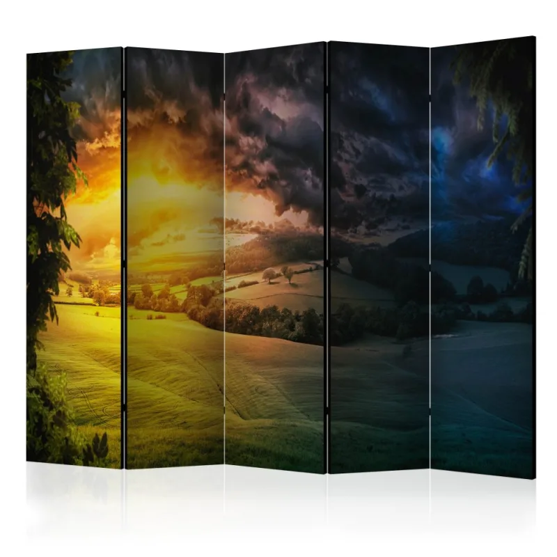 Artgeist Paraván - Twilight over the Valley II [Room Dividers]