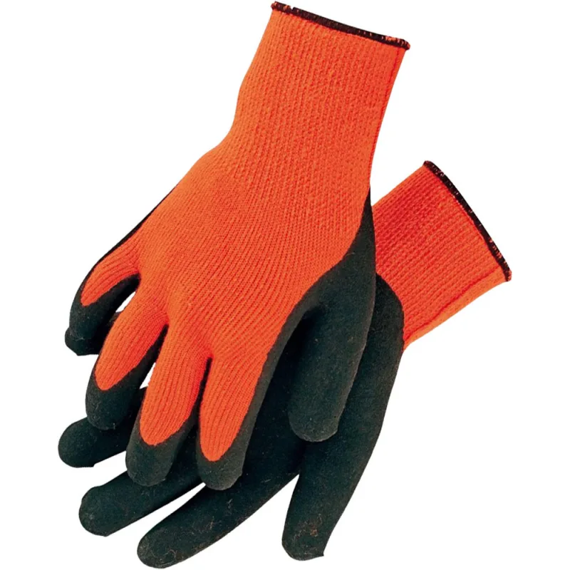 Rukavice nylon / latex, zimné, veľ.9"