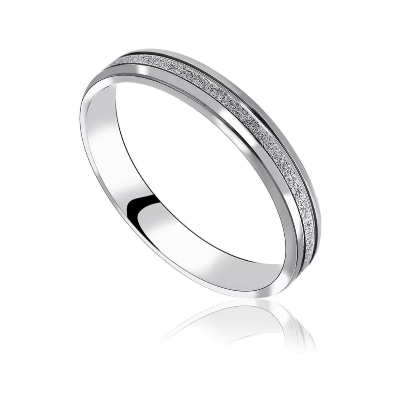 MPM Snubní ocelový prsten z chirurgické oceli Wedding ring 5240 - size 56