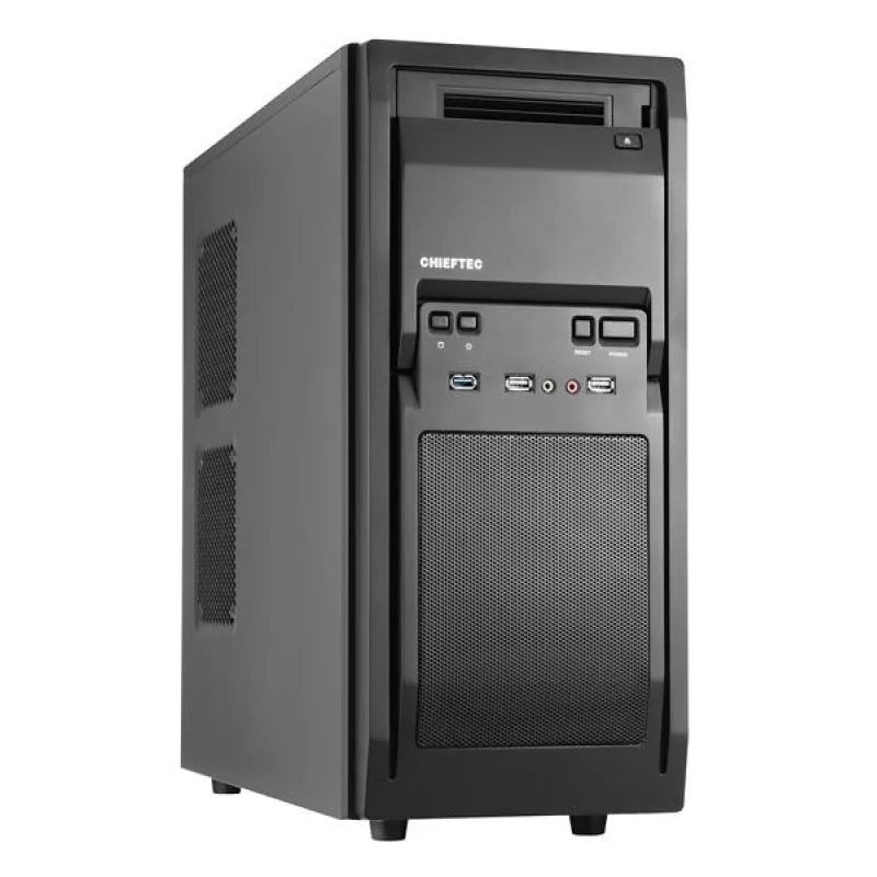 Skriňa CHIEFTEC Libra Series/ Miditower, LF-02B-OP, čierna, USB 3.0, …