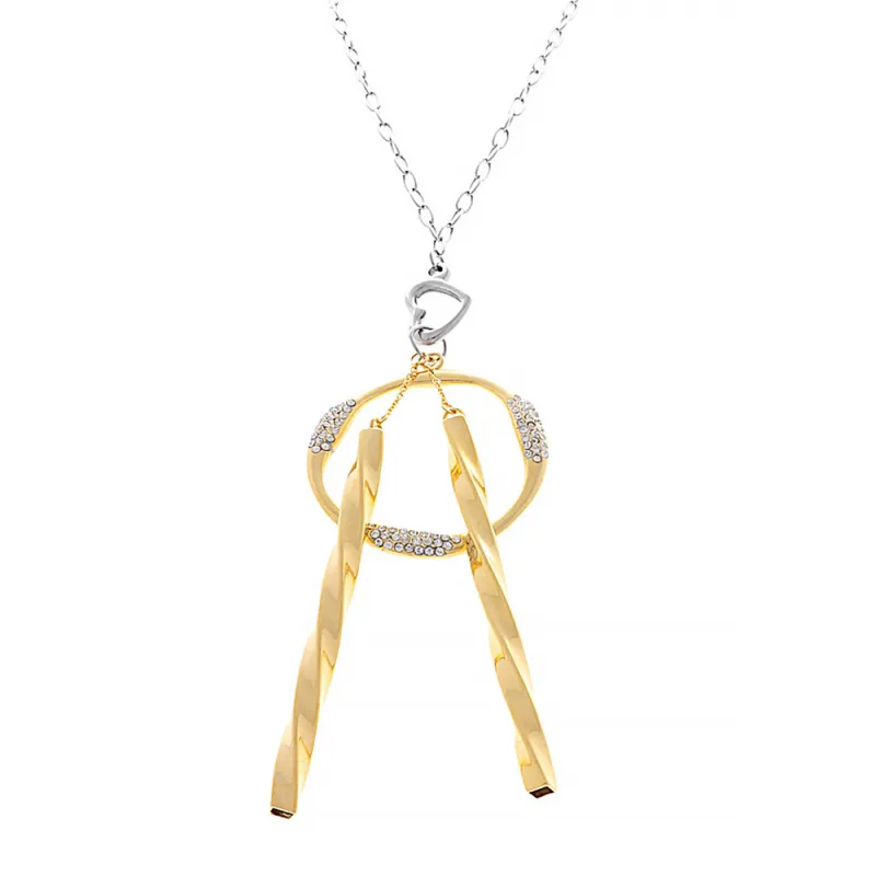 MPM Dámský ocelový pozlacený náhrdelník 7707 - SPD.6350