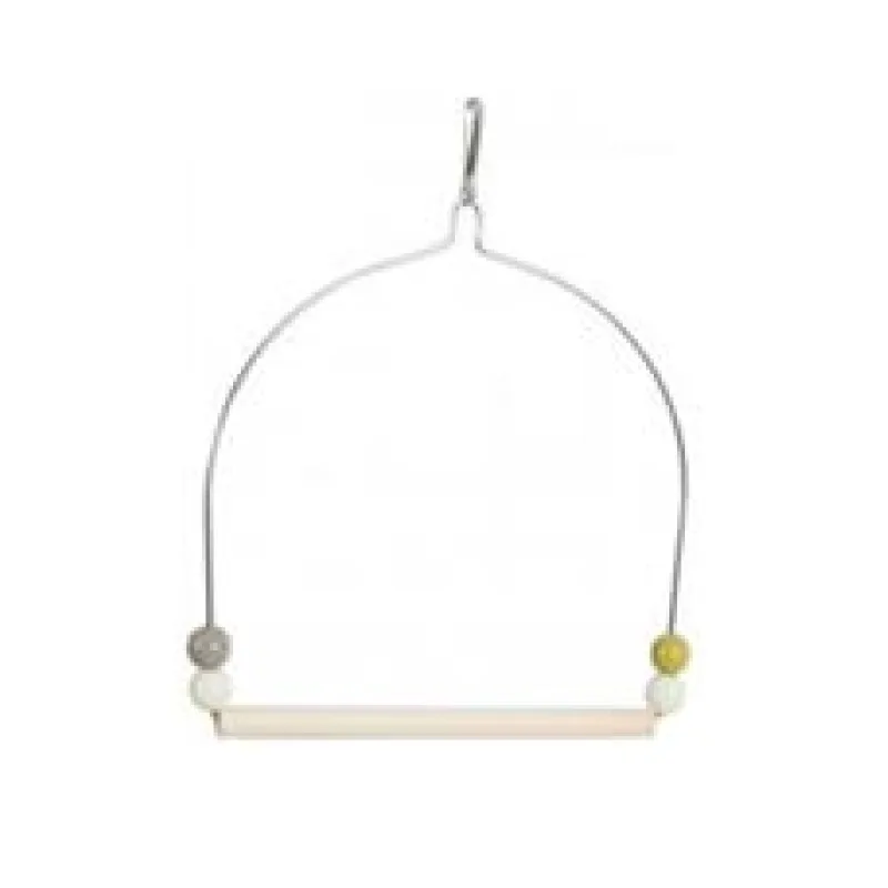 Houpačka pro ptáky dřevo a kov 19,5cm Zolux 1 ks