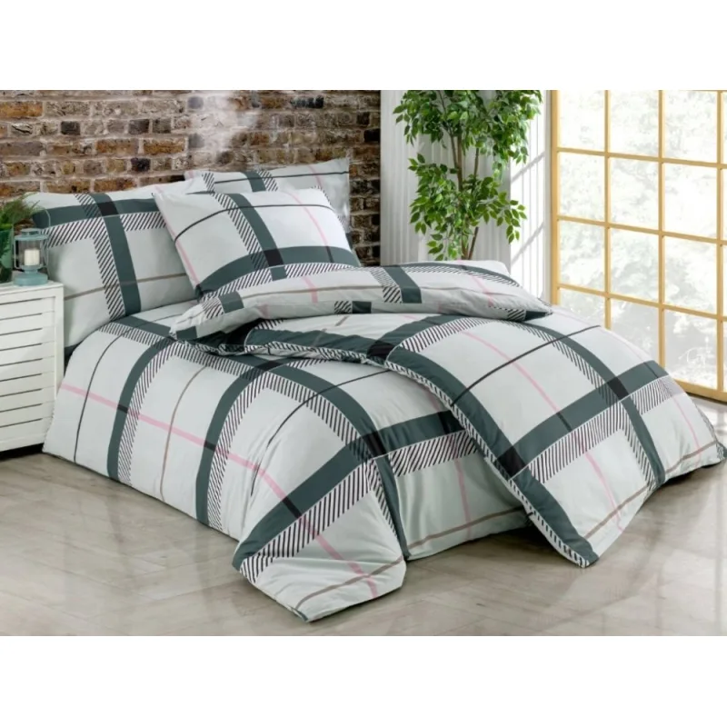 Bavlnené obliečky Tailor grey 200x200/2x70x90 cm