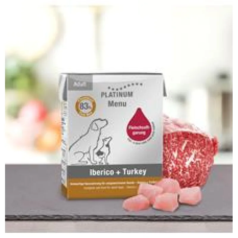 Paštika Platinum Natural Menu Iberico + Turkey 375 g