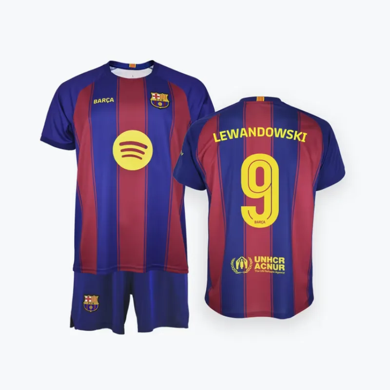 FC Barcelona Robert LEWANDOWSKI set detský - dres + kraťasy (2025-2026) domáci - oficiálna replika - SKLADOM