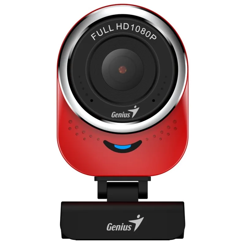 GENIUS Webcam QCam 6000/ červená/ Full HD 1080P/ USB2.0/ mikrofón…