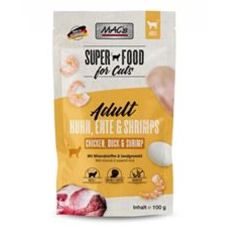 Kaps. MACS Cat KUŘE, KACHNA A KREVETY 100 g