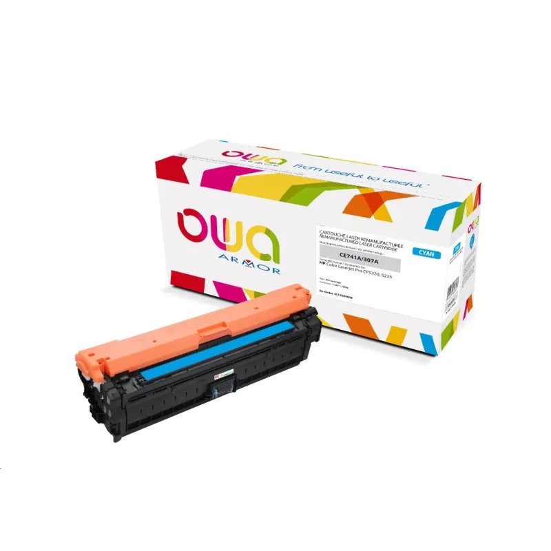 OWA Armor toner pre HP Color Laserjet CP5220, 5225, 7300 strán, CE741A…