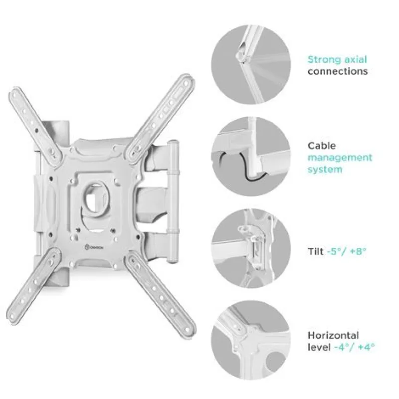 ONKRON TV vysúvny a otočný držiak na stenu 32"až 65" , VESA 400x400, max…