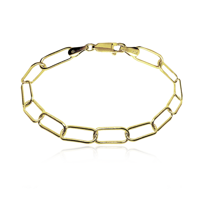 MINET Pozlacený stříbrný náramek v italském stylu JMAS0177GB17