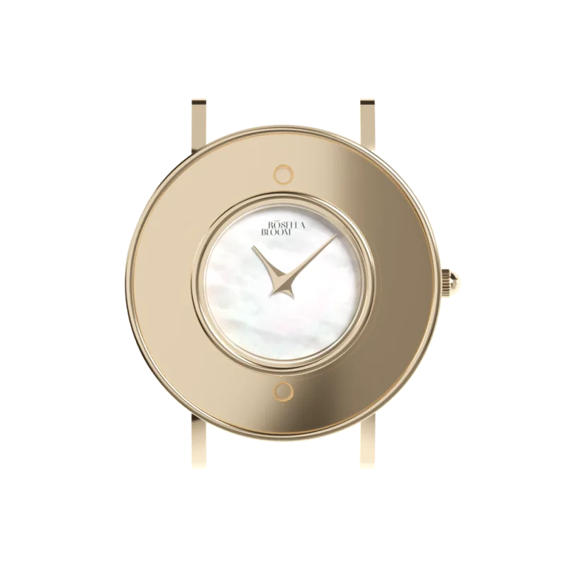 Zlaté pouzdro/bílý číselník RBG14C819-10XS