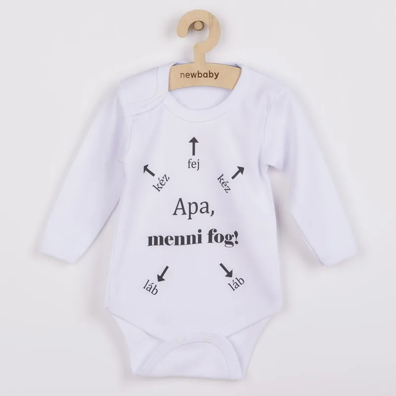 Body s potlačou New Baby Apa, menni fog!