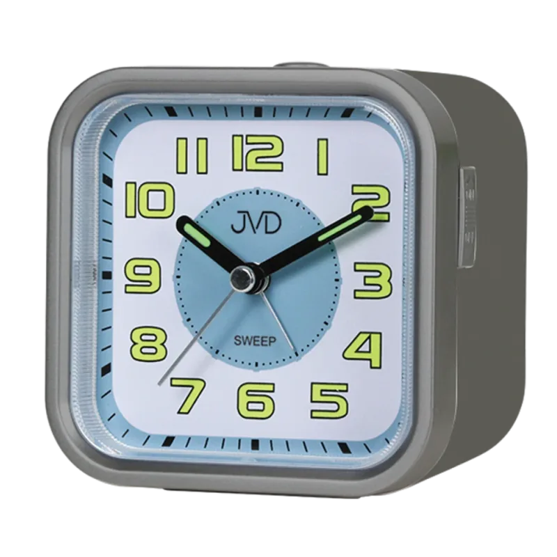 JVD Tichý netikající ručkový budík s LED osvětlením JVD SRP9504.1