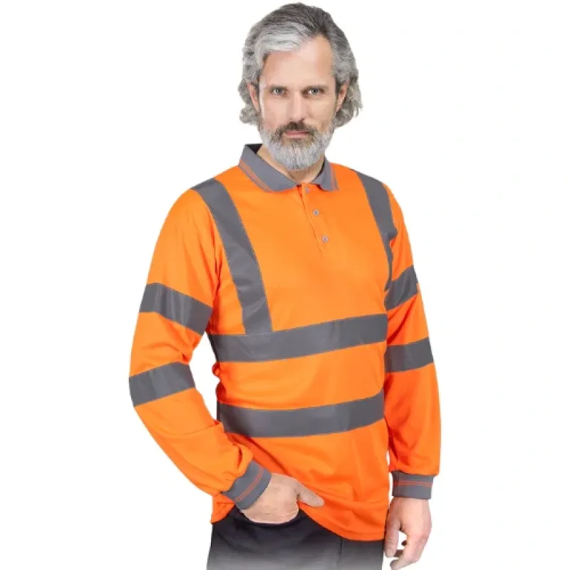 Reis POLO FLUO P výstražné tričko oranžové