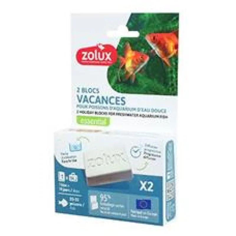 Blok krmný HOLIDAY pro akv.ryby Zolux 2x40g