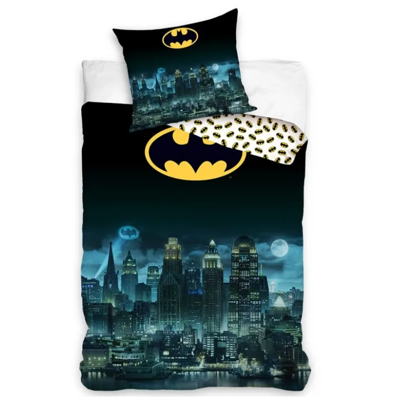 Detské obliečky Batman Nočný Gotham 140x200/70x90 cm