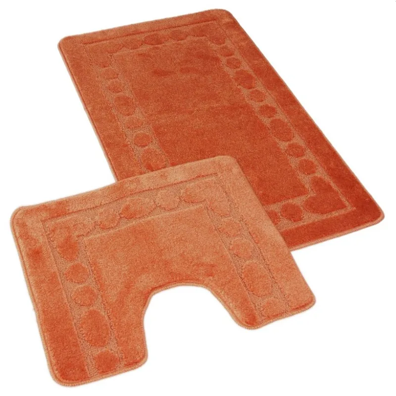 Kúpeľňová a WC predložka rám terra 60x100+60x50cm