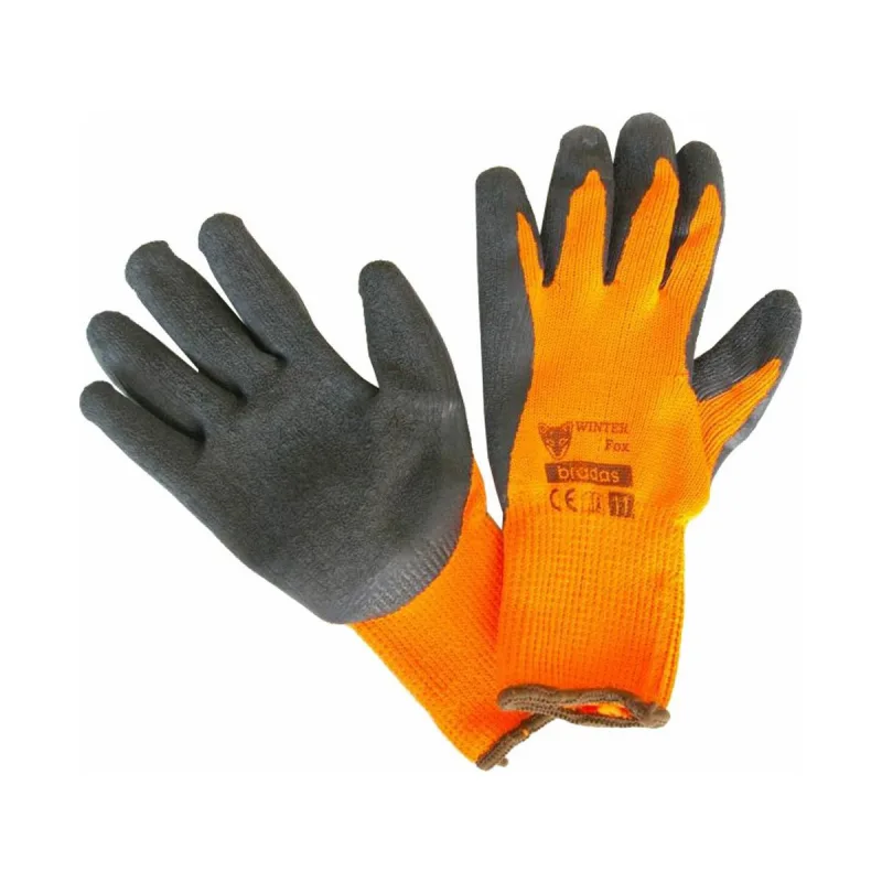 Rukavice bavlna / latex zimné veľkosť 10"