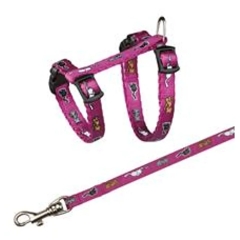 Nylonový postroj pro koťata - motiv 21-34cm/8mm TRIXIE 1 ks