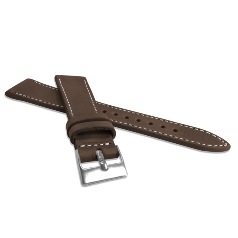 Přírodně barvený tmavě hnědý řemínek LAVVU NATURE z kůže Top Grain - LSSUC18