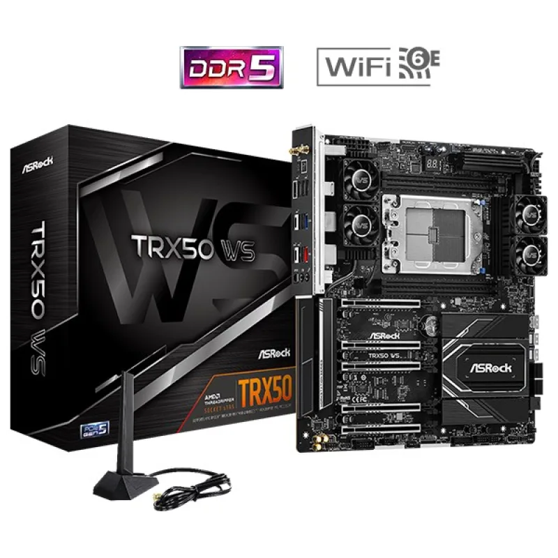 ASRock MB Sc sTRX5 TRX50 WS, AMD TRX50, 4xDDR5, E-ATX TRX50 WS